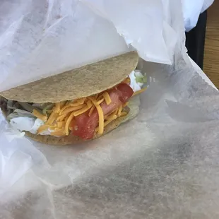 Beef taco