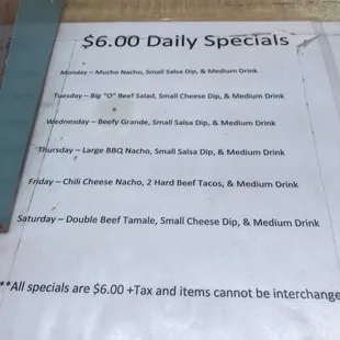 Specials