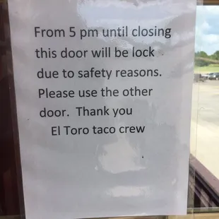 Are they trying to scare customers? If it's such a dangerous place to be, should they have armed security?