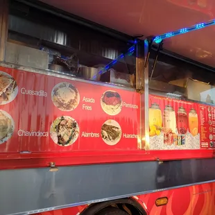 a red food truck