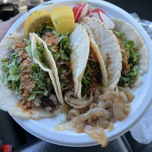 Fresh made tortilla- cabeza tacos