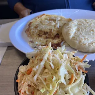 Mixed and Pupusa de Chicharron con Queso / Pork and Cheese Pupusa and the Curtiss