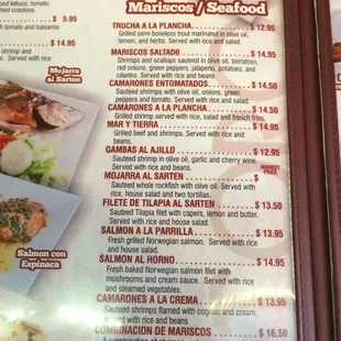 menu, sushi and sashimi