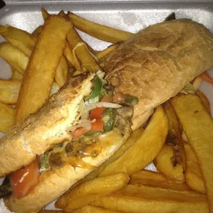 Incredibly delicious steak &amp; cheese with everything
