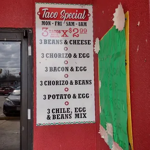Taco specials