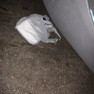 We threw the food away. Too scary to eat.