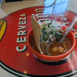 Pozole (today&apos;s special, with pork, ~$6)