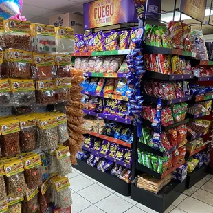 a variety of snacks