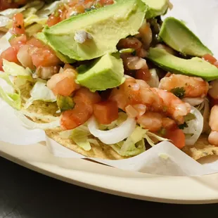 Tostada de Camarón