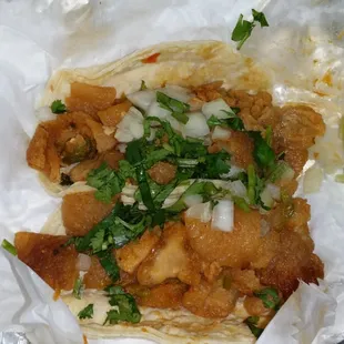 Chicharrones tacos