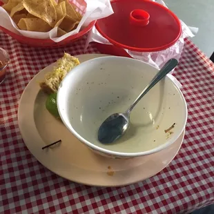 Oh my lord this caldo was so good you must try it. It comes with hand made corn tortillas. ONLY ON MONDAYS