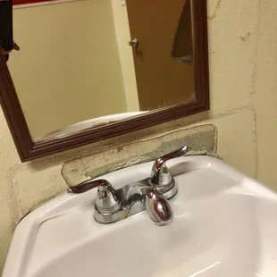 a sink and mirror