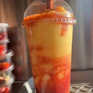 Large chamoyada  Follow us on Instagram @el_Tri_raspados