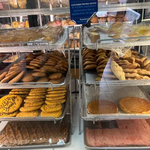 a variety of baked goods