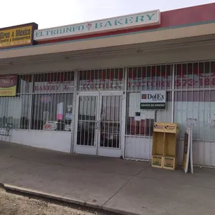 the front of the store