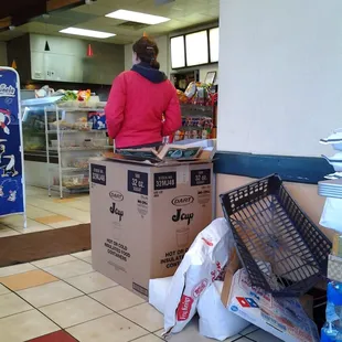 You need to get over the unorganized market and just take your order to go.