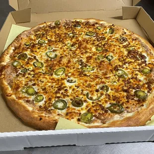 a pizza in a box
