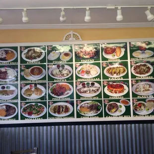 Easy visuals to help select from their authentic menu.