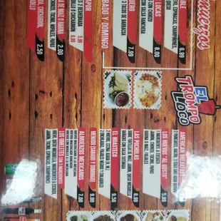 Menu 7/22/19