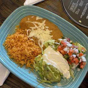 Flaming Cheese Fajitas side plate