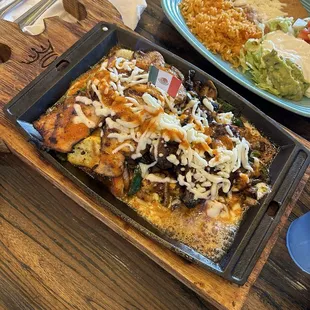 Flaming Cheese Fajitas