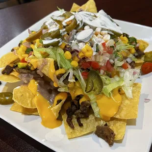 Steak nachos loaded!