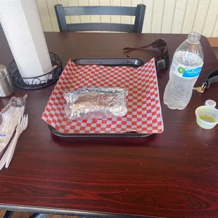 Presentation is important.  Does this make your mouth water?  Hardly!