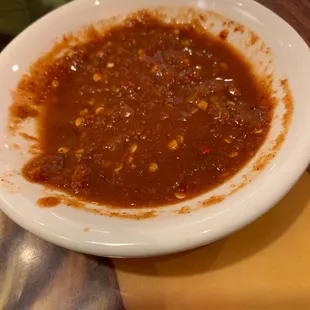 Hot salsa... too many seeds... Good taste, hard on teeth