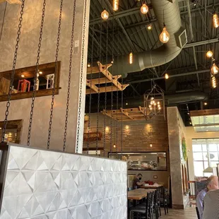 the interior of a restaurant