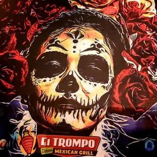 a picture of a woman with flowers on her head