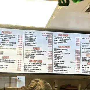 Menu, March 2024