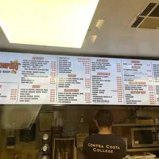 Menu as of 1/26/25