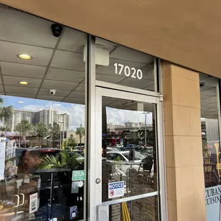 Entrance to El Tropico Cuban cuisine