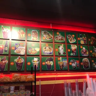 the menu of a mexican restaurant