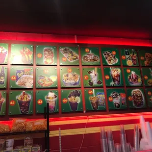 the menu of a mexican restaurant
