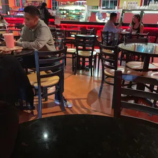 Getting a quick bite to eat