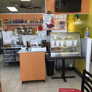 the interior of a restaurant