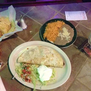 Fajita Quesadilla Pollo $7.99