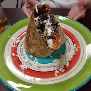 Beef burrito