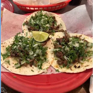 3 Steak Tacos