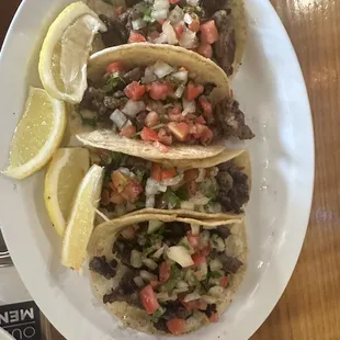 Carne asada tacos