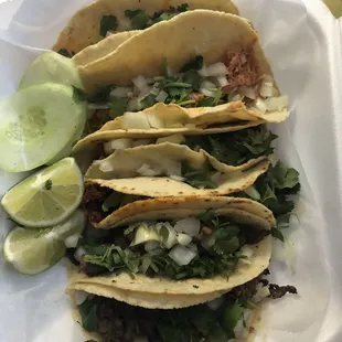 a plate of tacos