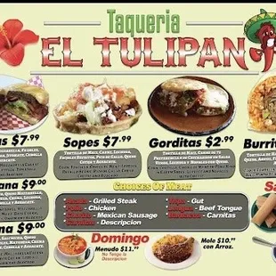 the menu