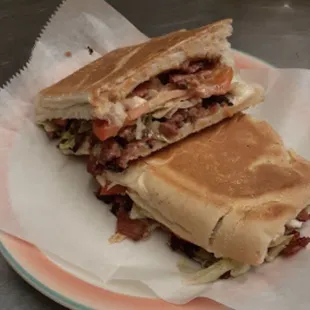 a sandwich on a plate