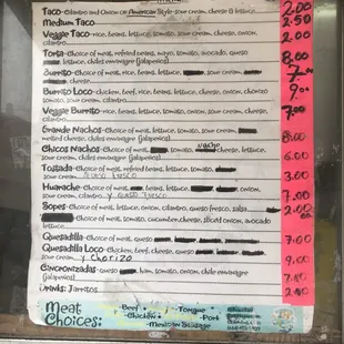 menu as of 4/13/18