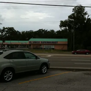 a car in a parking lot