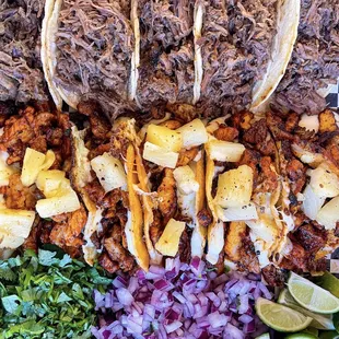 a variety of meats and vegetables