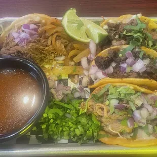 Asada and Birria tacos