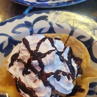 Fried ice cream n churros