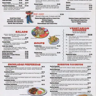 El Vallarta Camden Menu Page 1